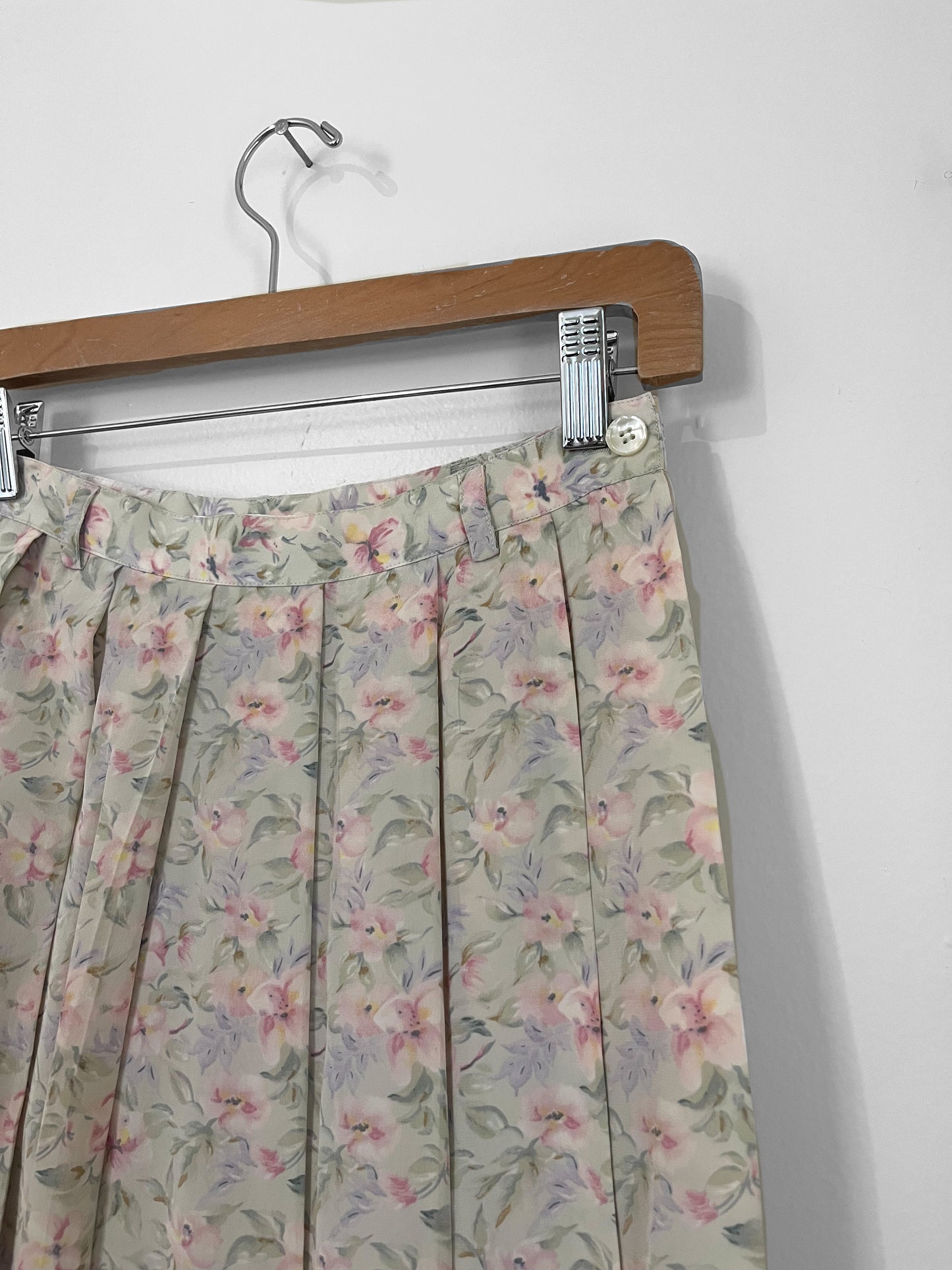 vintage silk midi skirt (small)
