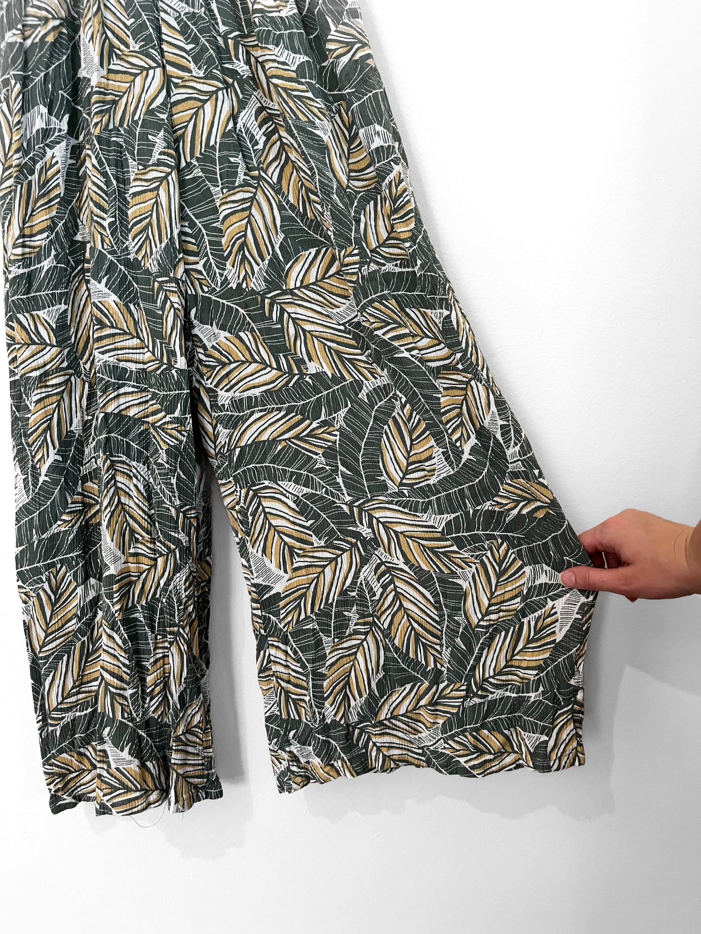 tropical print jumpsuit (small)