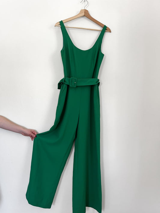 emerald wide leg jump suit (size 6 long)