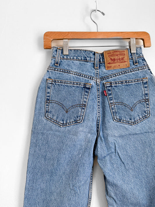 high rise levi's jeans