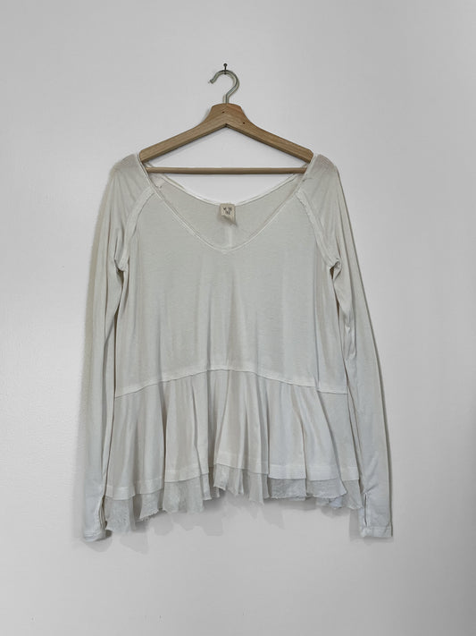 free people ribbed swing top (xs)