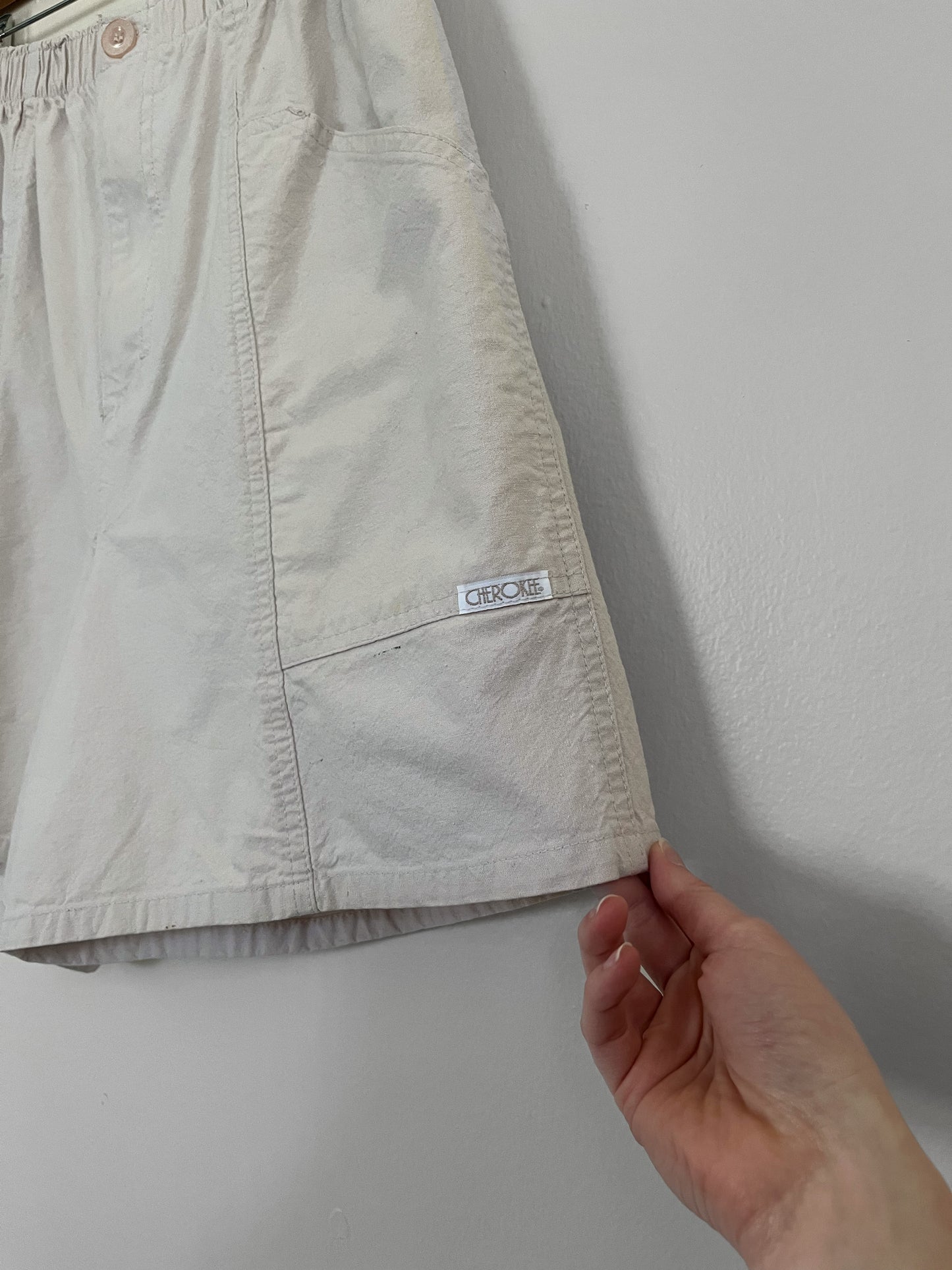 neutral cotton shorts (medium)